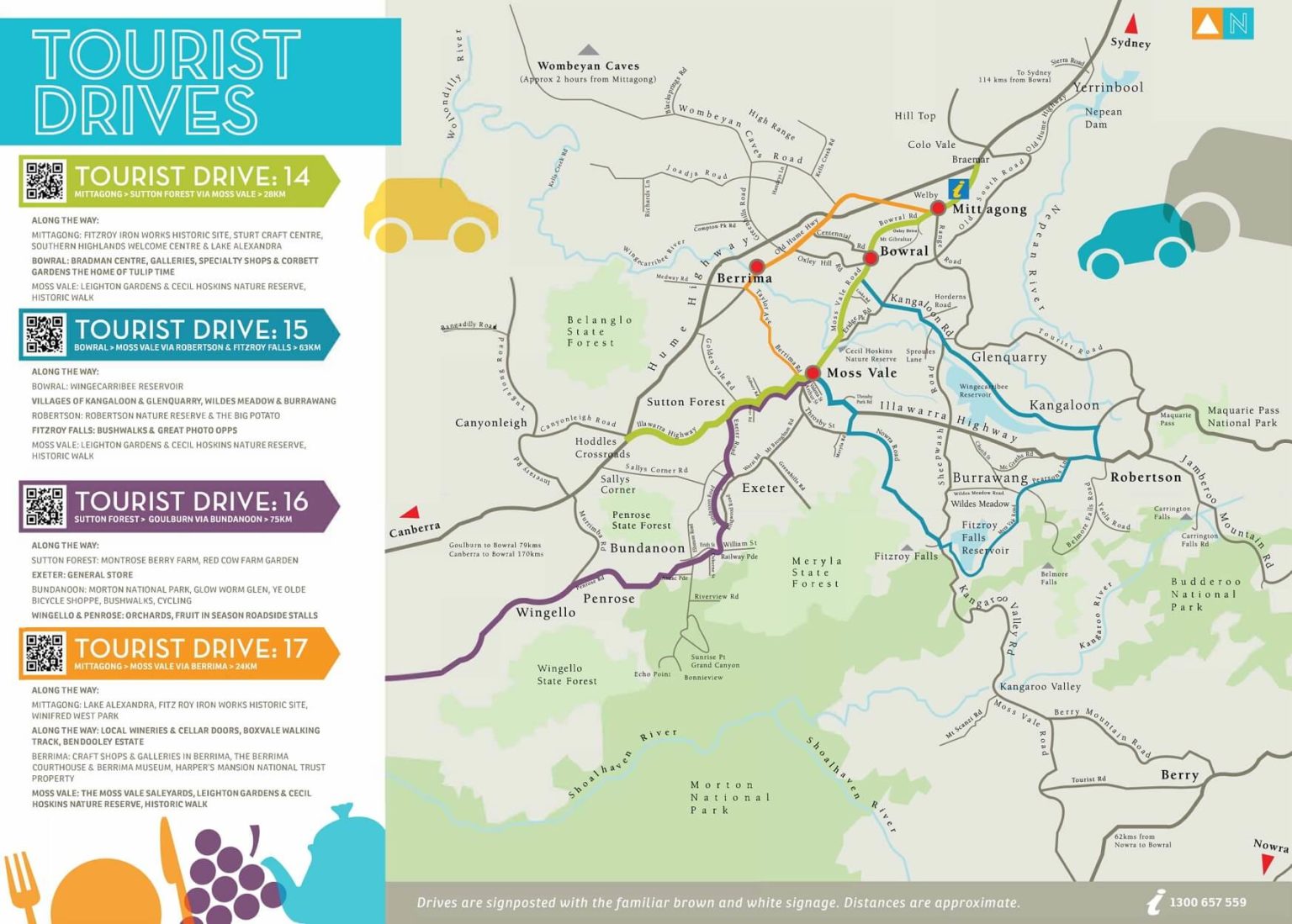 Drive Map Bundanoon Country Inn Motel